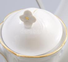 5 darab klf teás kanna, jelzett, hibátlan, közte Königliche, Hutschenreuther, stb., m: 25,5 cm alatt