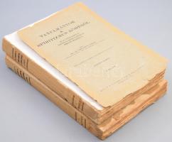 Grünhut Adolf: Tanulmányok a spiritizmus köréből. Magnetizmus, szomnabulizmus, mediumizmus. I-II. köt. Bp., 1932, Szellemi Búvárok Pesti Egylete, 1 t. +368 p.; 2+371-684 p. + 7 t. 2. kiadás. Kiadói papírkötés, sérült, szakadozott borítóval, az I. kötetről az elülső borító leszakadt.