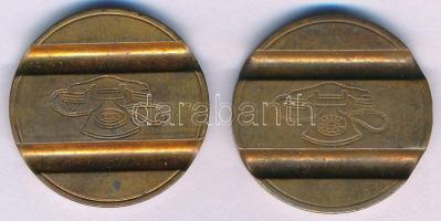 Olaszország DN(1971-1980) "Gettone Telefonico" (2xklf) brass telefonérme (tantusz) "7...