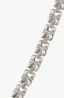 Ezüst (Ag) fantáziaszemes nyaklánc, h: 42 cm, jelzett, 6,9g