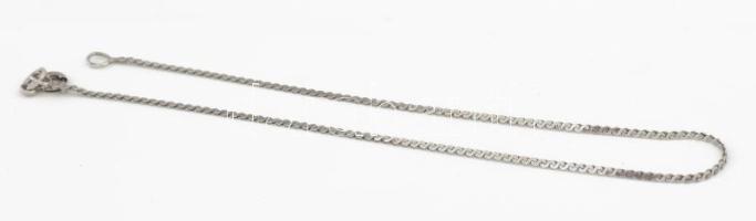 Ezüst (Ag) fantázia "S" szemes bokalánc, jelzett, h: 24cm, 1,3g