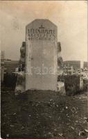 Vörös László, 45. gyalogezred egyévi önkéntese, 1893-1916.III.20. síremléke / WWI K.u.k. Austro-Hungarian military, soldier's grave. photo (fl)