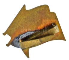 ~1950. "MEFESZ (Magyar Egyetemisták és Főiskolai Egyesületek Szövetsége)" zománcozott bron...