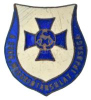 1930-1940. "A Szoc. Missziótársulat Ifjúsága" zománcozott bronz jelvény (18x20mm) T:XF zománchiba