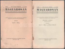 1932, Magyarosan - nyelvművelő folyóirat; I. évf 1. induló száma