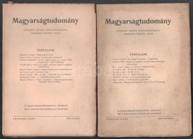 1942 A Magyarságtudomány c. folyóirat I. évf 1., és 3. száma. Szerk Ortutay Gyula