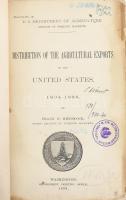 Hitchcock, Frank [Harris]: Distribution of the Agricultural Exports of the United States 1894-1898. ...