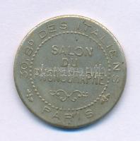 Franciaország DN "Salon du Phonographe" Cu-Ni fonográf zseton (23mm) T:VF France ND "Salon du Phonographe" Cu-Ni phonograph token (23mm) C:VF