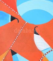 Koppány Attila (1947-): "Hommage a Lossonczy Tamás", 2024. Akril, vászon. Jelzett a hátold...