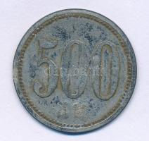 Németország DN 500pf Zn "Werth-Marke" nagyméretű kereskedelmi zseton "ML" beütés...