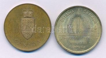 Kanada DN(1967) "A kanadai konföderáció századik évfordulója" brass emlékérem (32mm) + DN(...