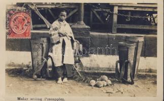 Malay pineapple vendor (EK)
