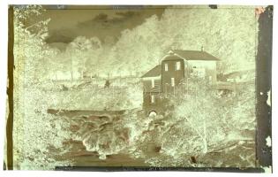 Herkulesfürdő, Baile Herculane; A képeslap eredeti negatív kliséje! / spa, villa. Original photo cliché (stereotype) of the postcard!