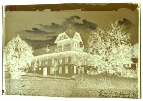 Borszék, Borsec; A képeslap eredeti negatív kliséje! / county hall. Original photo cliché (stereotype) of the postcard!