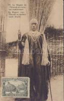 Urundi regent in traditional clothes