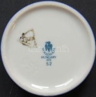 Hollóházi porcelán bonbonnier 8 cm átmérőjű