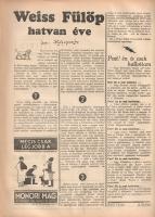 [Folyóirat] Heti Ujság. Falus Ferenc riportlapja. Megjelenik minden szombaton. XI. évfolyam, 1-52. s...