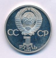 Szovjetunió 1983.(1988) 1R Cu-Ni "Karl Marx" forgalmi emlékkiadás utánveret kapszulában T:AU (eredetileg PP) Soviet Union 1983.(1988) 1 Rouble Cu-Ni "Karl Marx" circulating commemorative coin restrike in capsule C:AU (originally PP) Krause Y#191.2