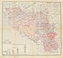 cca 1925 Jugoszlávia térkép, apró szakadásokkal, 43x44,5 cm