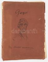 Gogol: Egy őrült emlékiratai Boris László illusztrációival. Bécs, 1922, Julius Fischer. Számozás és aláírás nélküli példány. 29 táblával. Sérült, szétvált kartontokban.