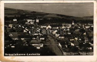 1940 Szászlekence, Lekence, Lechinta, Lechnitz; látkép, templomok / general view, churches. Foto Sport (Beszterce) photo (fl)