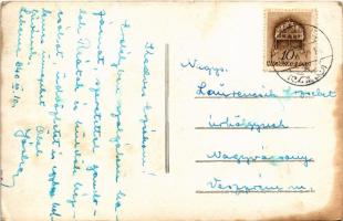 1940 Szászlekence, Lekence, Lechinta, Lechnitz; látkép, templomok / general view, churches. Foto Spo...