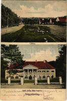 Nagyvázsony, látkép, Gróf Zichy Béla kastély. Hangya szövetkezet kiadása (EK)