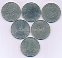 Szovjetunió 1984-1985. 1R Cu-Ni (6xklf) emlékkiadások, benne: 12. Világifjúsági Találkozó, Vlagyimir...