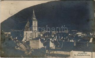 1908 Brassó, Kronstadt, Brasov; Ev. Stadtpfarrkirche. Verlag H. Zeidner / evangélikus templom / Lutheran church (EK)