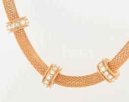 Swarovski kristályokkal díszített ékszer szett. Eredeti dobozában, leírással