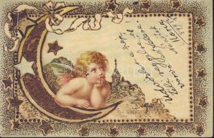 1899 Angel moon litho