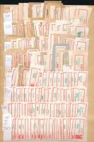 363 db ajánlási ragjegy közepes berakólap mindkét oldalán