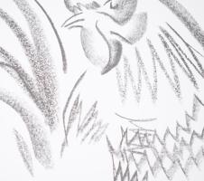 Zicherman Sándor (1935-2021): Grafikai album 32 darab, többségében aktokat ábrázoló grafikával. Nyom...