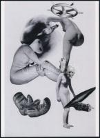 cca 1936 Karel Tiege (1900-1951) cseh avantgárd, modernista művész kollázsa, 1 db modern nagyítás, jelzés nélkül, 21x15 cm