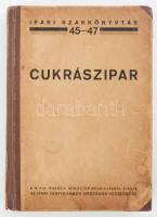 Szilassy Alfonz: Cukrászipar. I. Anyagismeret, II. Üzemtani ismeretek, III. Termelés, IV. Árszabás, V. Az ipar gyakorlása. Ipari szakkönyvtár 45-47. Bp.,é.n.,Ipari tanfolyamok Országos Vezetősége, (Pallas-ny.), 260 p. Kiadói félvászon-kötés, kopott, foltos borítóval, sérült elülső, hiányzó hátsó szennylappal.