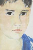 Péter Mária (1904-1990): Zádor Imre, Zádor István festőművész unokaöccsének portréja, 1927. Olaj, ka...