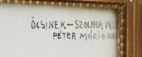 Péter Mária (1904-1990): Zádor Imre, Zádor István festőművész unokaöccsének portréja, 1927. Olaj, ka...