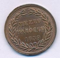 Olasz Államok / Pápai Államok 1839R 1/2b Cu "XVI. Gergely" T:XF-VF, peremhiba Italian States / Papal States 1839R 1/2 Baiocco Cu "Gregory XVI" C:XF-VF, edge error Krause KM#1319
