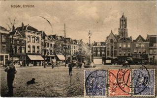 1923 Utrecht, Neude / square, shops, café (EK)