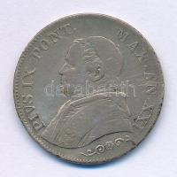 Olasz Államok / Pápai Államok 1866R 1L Ag "IX. Pius" (Kis portré) T:VF, patina, karc
Ital...