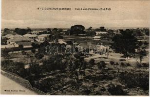 Ziguinchor, Vue a vol d'oiseau (coté Est)