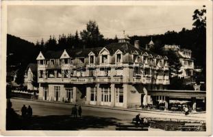 Szovátafürdő, Baile Sovata; fürdő, szálloda, étterem / spa, hotel, restaurant (gyűrődések / creases)