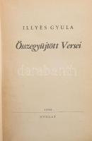 Illyés Gyula összegyűjtött versei. Bp., 1940, Nyugat. Kiadói egészvászon-kötés, kopott, foltos borítóval, sérült gerinccel.