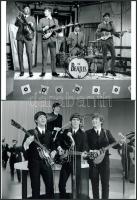 cca 1963 Beatles együttes, 2 db modern nagyítás, jelzés nélkül, 15x21 cm