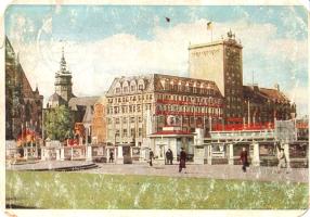 [Kézirat] Ördögh György NB II-es labdarúgó lipcsei üdvözlőlapja Kárpáti Béla, Koós László és más NB ...