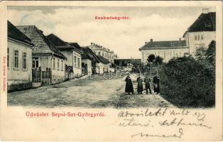 1903 Sepsiszentgyörgy, Sfantu Gheorghe; Szabadság tér. Gere István kiadása / square (EB)