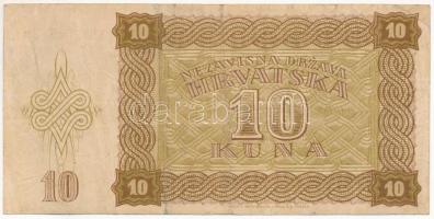 Független Horvát Állam 1941. 10K "WV 646942" T:F
Independent State of Croatia 1941. 10 Ku...