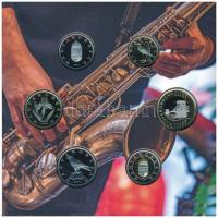 2023. 5Ft-200Ft (6xklf) + "Veszprém-Balaton Európa kulturális fővárosa" Cu-Ni-Zn emlékérem...