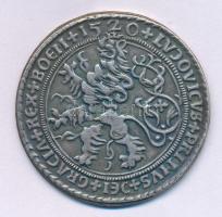Csehország / történelmi tartomány 1520. Tallér "Szt. Joachim", ezüstözött fém utánveret 1967-ből (42mm) T:AU Bohemia 1520. Joachimsthaler silver plated metal restrike from 1967 (42mm) C:AU