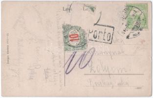 1916 Selmecbánya, Schemnitz, Banská Stiavnica; Szentháromság tér, emlékmű, Király János üzlete. Joer...